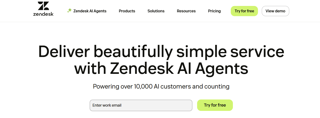 Zendesk eCommerce chatbots