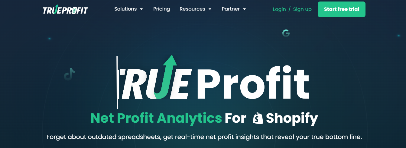 trueprofit ecommerce profit calculator